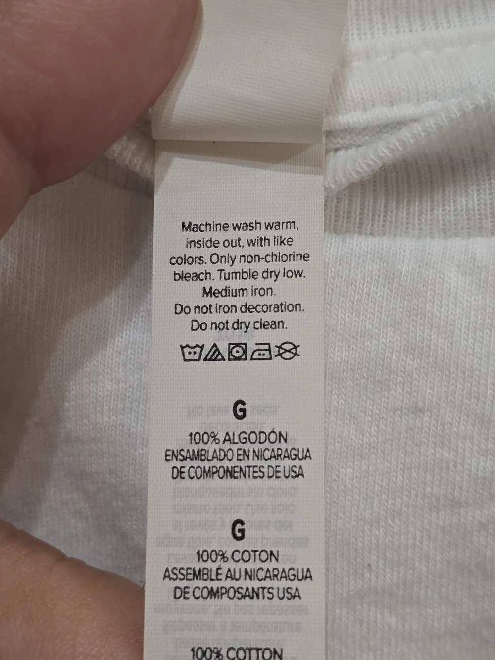 Bella + Canvas White T-shirt w/Red 
